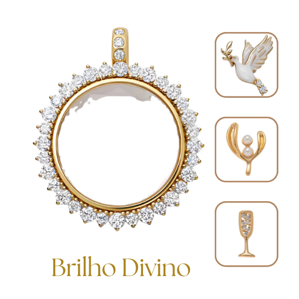 Colar Trindade da Fé | 45cm + 3 Pingentes