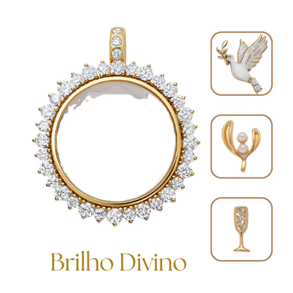 Colar Trindade da Fé | 45cm + 3 Pingentes