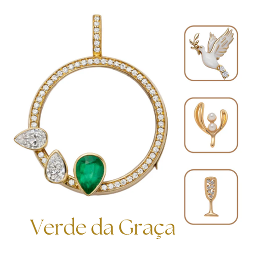 Colar Trindade da Fé | 45cm + 3 Pingentes